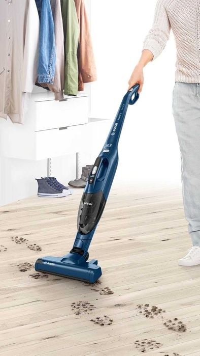 Безкабелна вертикална прахосмукачка Bosch Serie 2 BBHF216 Cyclonic, за сухо почистване, без торбичка