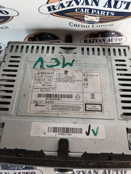 cd player  dacia logan mcv