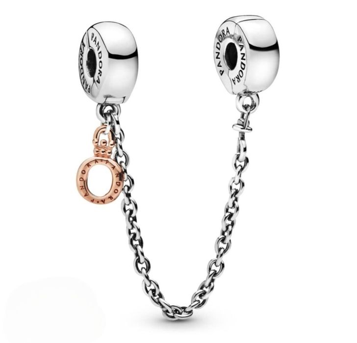 Lanț de siguranță Nou Pandora Crown Silver S925 Ale