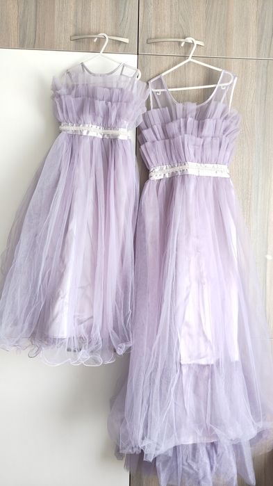 Детски официални лилави рокли