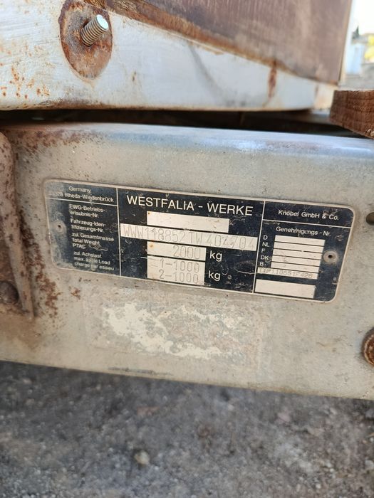 Westfalia 2000t  2,5/1.4м двуостно ремърке
