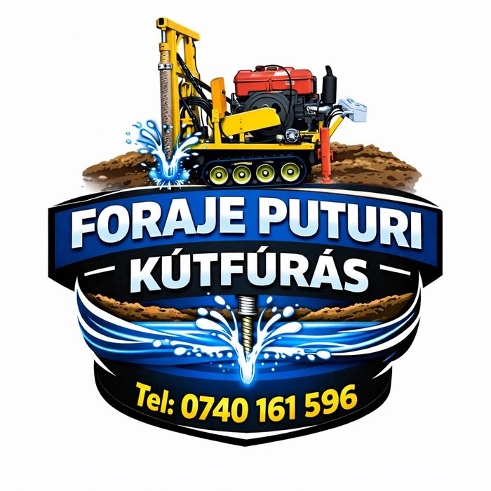 Foram puțuri apa cu utilaj de foraj mecanizat