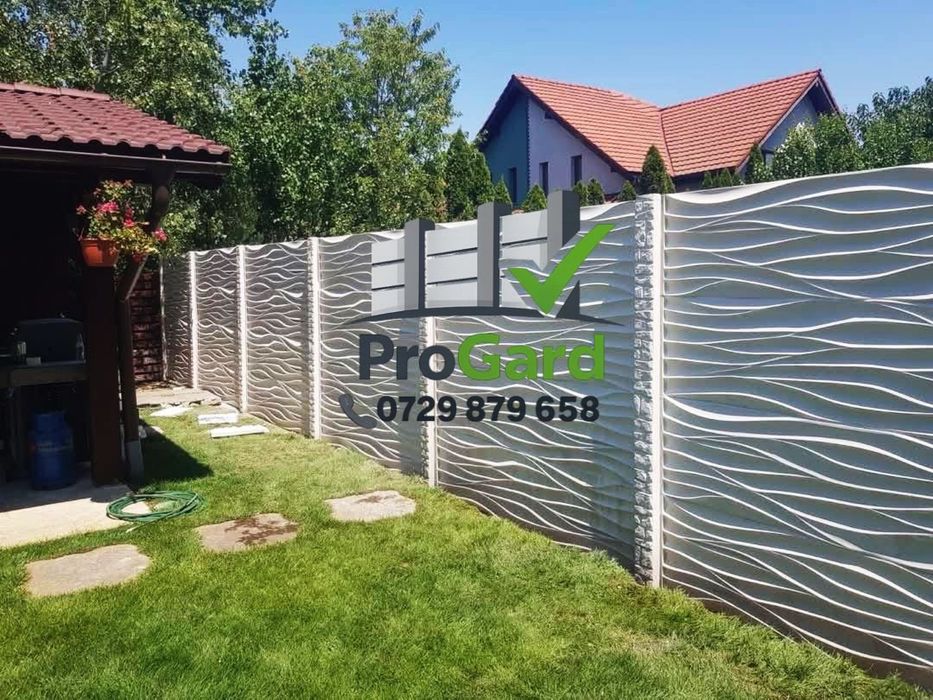 Gard din placi si Garduri din beton