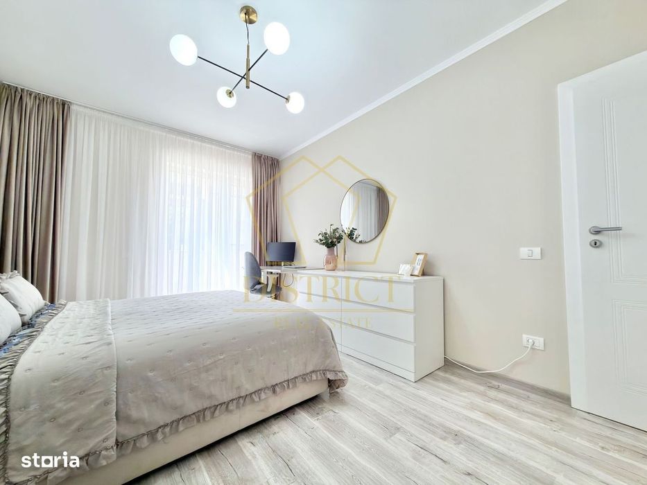 Apartament cu 2 camere mobilat si utilat decomandat la asfalt in Giroc