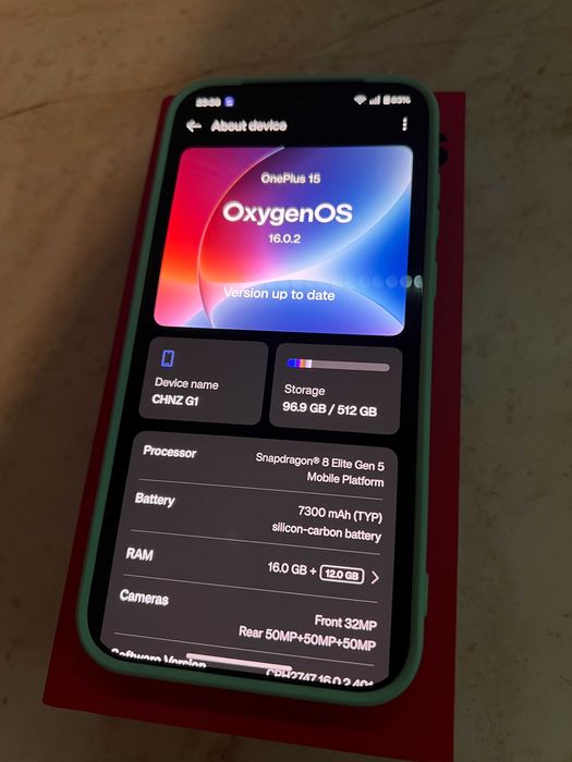 OnePlus 15 16RAM/512ROM чисто нов