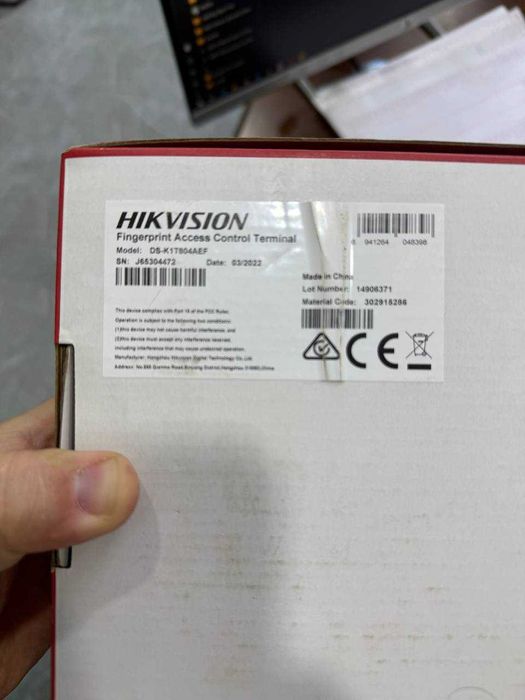 Hikvision Отпечатка DS-K1T804AEF