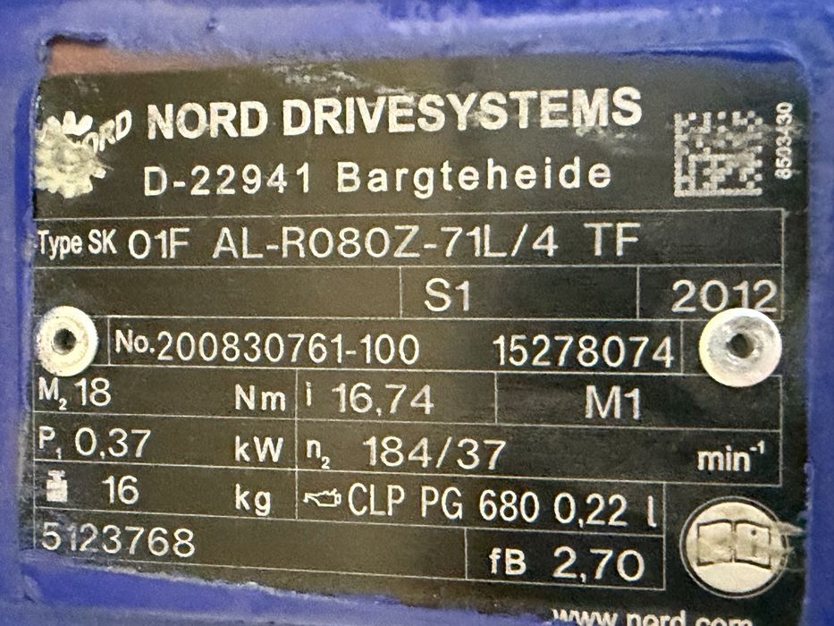 Нова шнекова/винтова помпа Netzsch 37-160 l/h