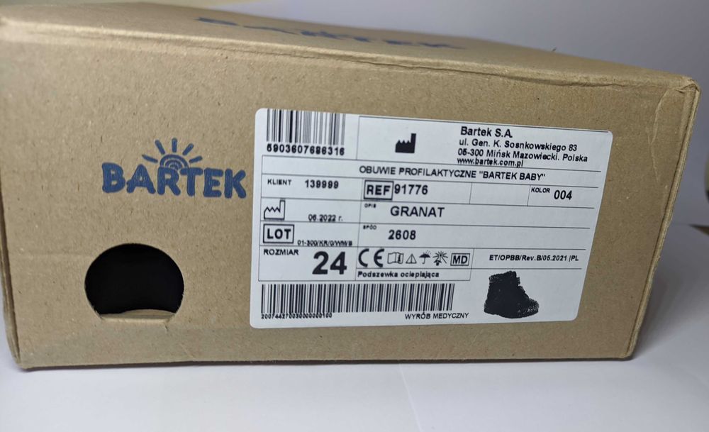 Нови детски зимни обувки Bartek, номер 24