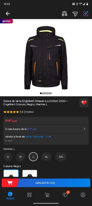 Geacă Iarna Engelbert Strauss 2020