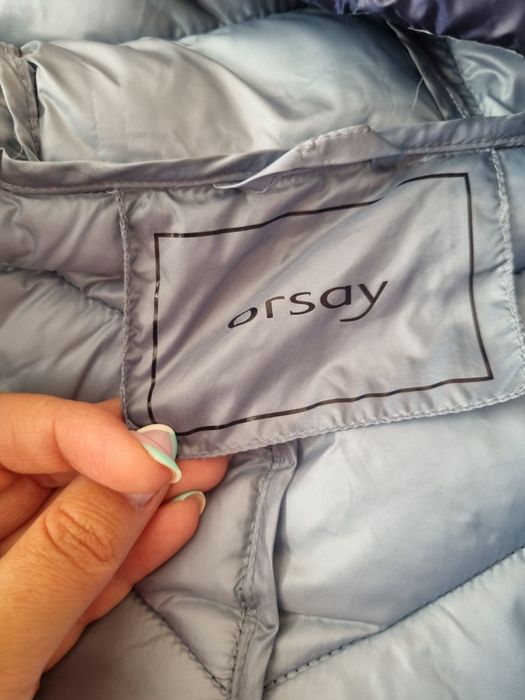 Дамско яке orsay, тъмносиньо на цвят, размер 42