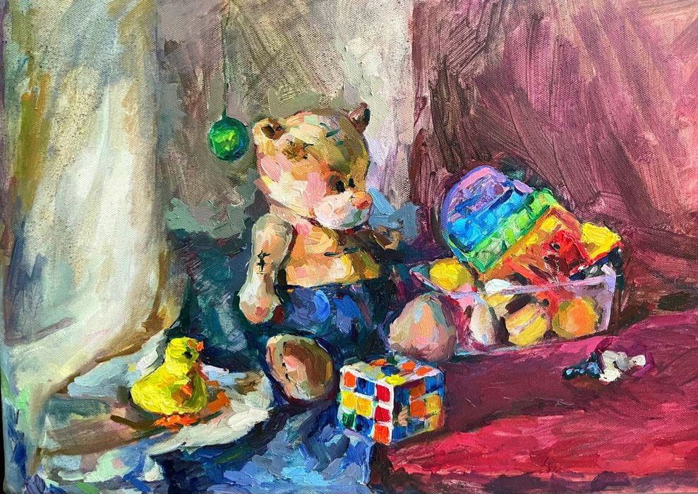 Картина маслом .