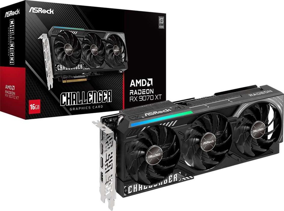 Нова Видеокарта ASRock AMD Radeon RX 9070 XT Challenger 16GB OC