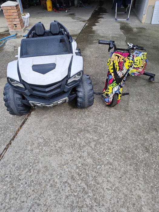 Jeep copii + tricicleta drifturi