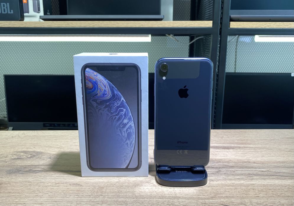 iPhone XR, 64 GB, черный, АКБ77%, 10528/А10