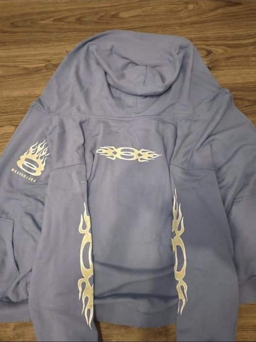 Hanorac Balenciaga Flames Zip-up