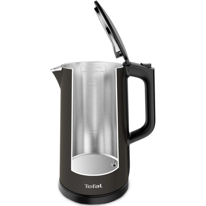 Fierbator Tefal Digital KI831E10, 5 trepte de temperatura, functie Pastrare la cald, filtru anticalcar detasabil, negru