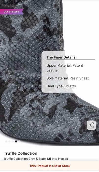 Високи ботуши / Чизми на висок ток Truffle Collection 39 номер