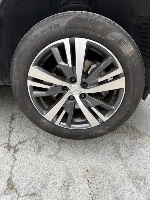 Set Roti Vara Originale Peugeot 3008 5008 R18 Model Detroit 5x108, Anvelope DOT 2025 Ca Noi  : 7.5J x 18 ET 49