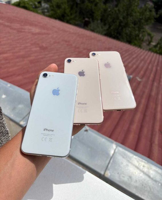 iPhone 8 ROSE/ALB/NEGRU, Memorie 64GB, BATERIE 100%, FRUMOS, Impecabil