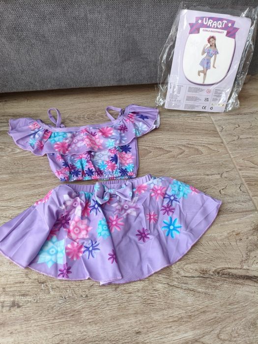 Costum baie fetițe anime – UV protection – mărimea 110 – nou