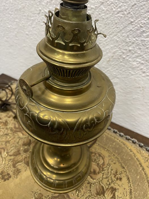 Месингова лампа Kosmos Германия 1920те 34 см