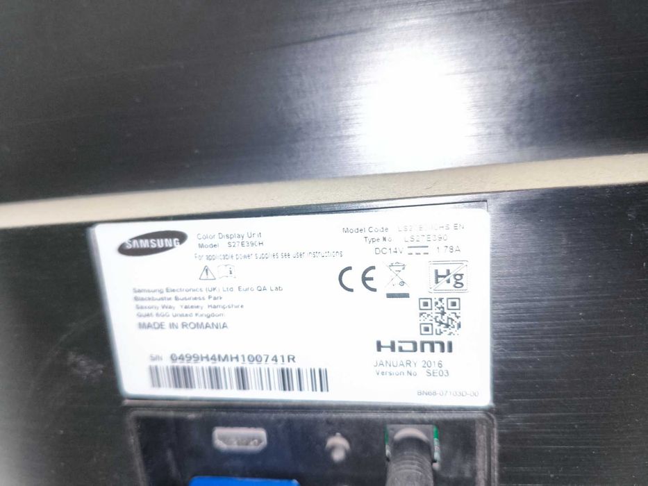 Монитор Samsung 27" FULL HD 1920x1080