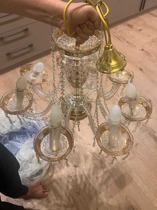 Люстра и бра хрустальные