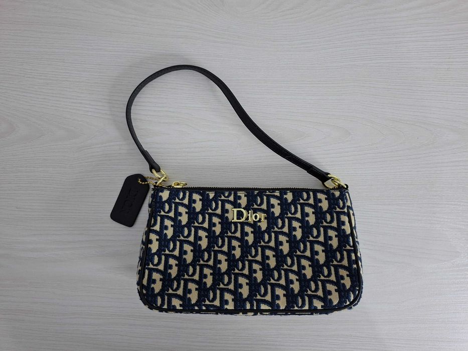 Dior — стильная маленькая сумочка-клатч / на руку (Oblique)