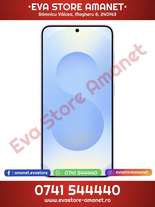 SAMSUNG Galaxy S25 IcyBlue 128GB 12GB RAM Dual SIM - Nou/Sigilat - Garantie 12 Luni