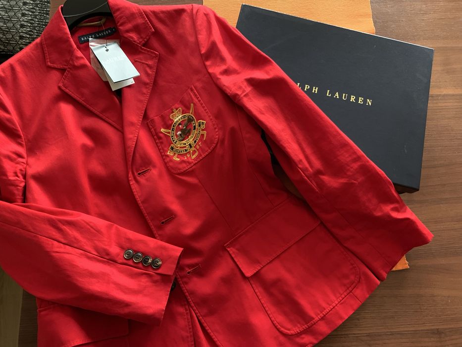 Чисто Ново Дамско Сако Ralph Lauren - червен