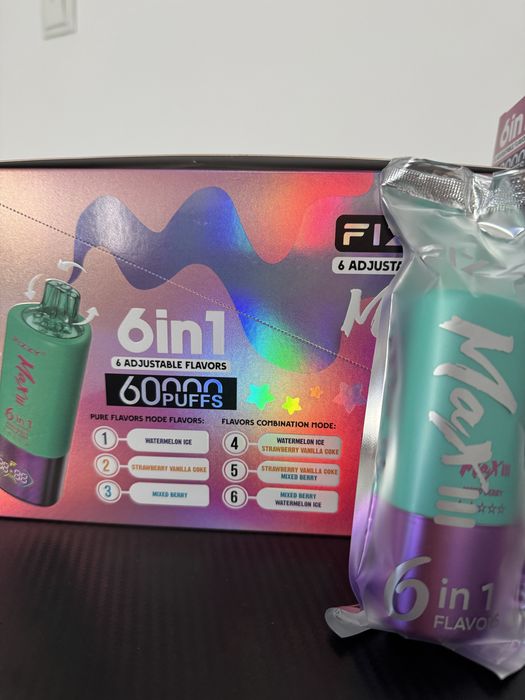 Vape 60,000 6in1 pachet 4 reincarcabil