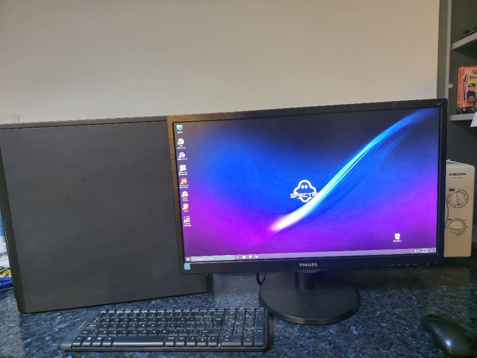 Sistem Complet PC hp EliteDesk 800 G4 tower | Monitor 24" IPS | i3 Gen