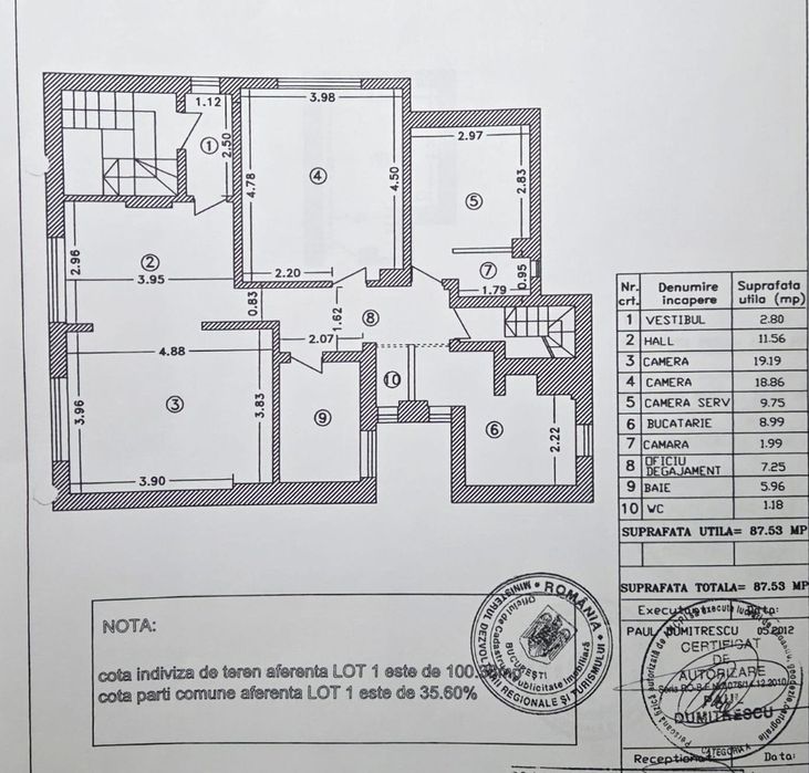 Închiriez apartament 3 camere Vatra luminoasa