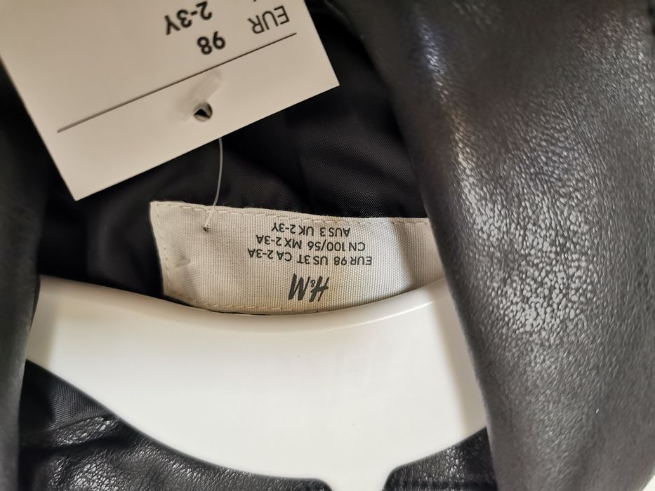 Geaca copii piele ecologica H&M mărimea 98 2 3 ani