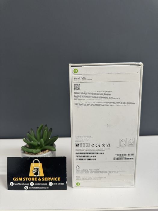 Iphone 17 Pro Max 512Gb Cosmic Orange Nou Sigilat 2 Ani Garantie Gsm Store&Service