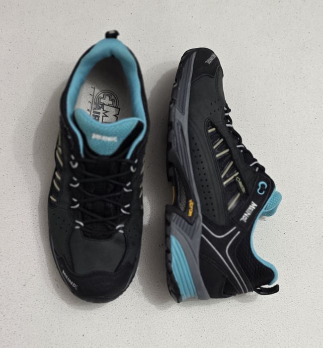 Ghete Meindl SX 1.1 GTX black/petrol, pantofi impermeabili Gore Tex Vibram, Nr. 39, 5 EU