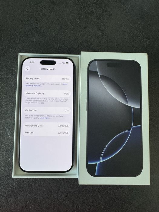 Iphone 16 Pro 128GB 96% Батерия