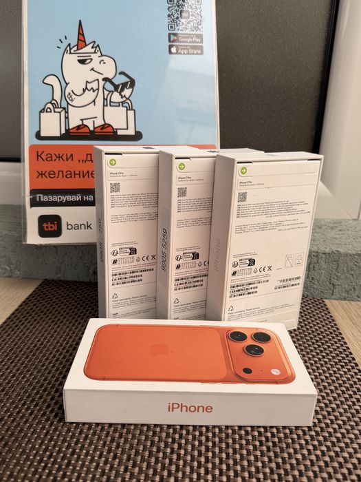 НОВ! iPhone 17 Pro Deep BLUE ORANGE SILVER 256GB айфон 17 про ЛИЗИНГ TBI*45€/м