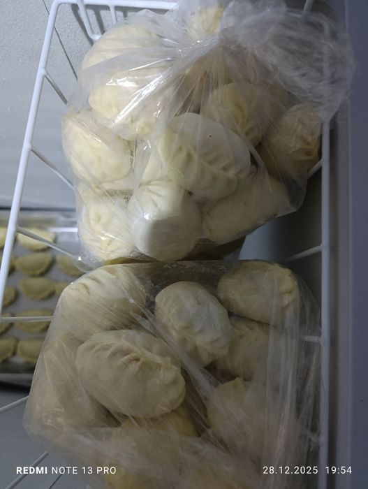 Манты, пельмени 3800за кг. Айнабулак 1  пишите на вацап