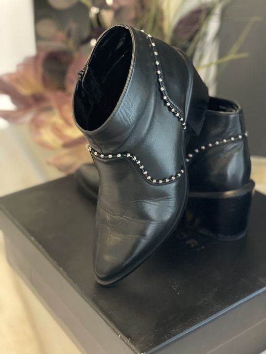 Stave Madden Botine din piele de dama