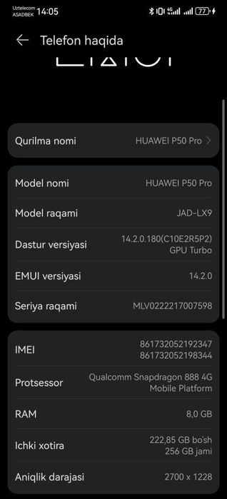 Huawei P50 Pro 256/8 gb