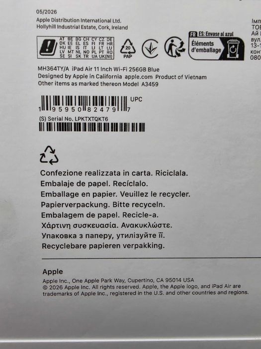 Tableta APPLE iPad Air 11" (M4), 256GB, Wi-Fi, Starlight