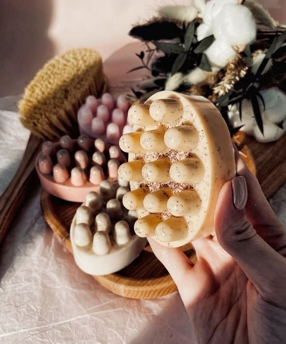 Массажное мыло ручной работы