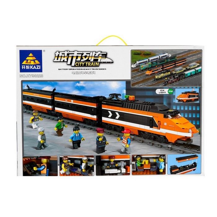 Lego пассажирский поезд 1287деталей