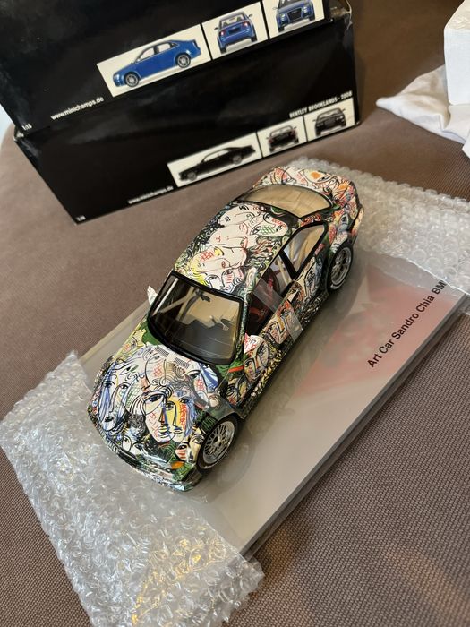 Macheta Minichamps 1:18 BMW M3 GTR e36 Art Car Sandro Chia