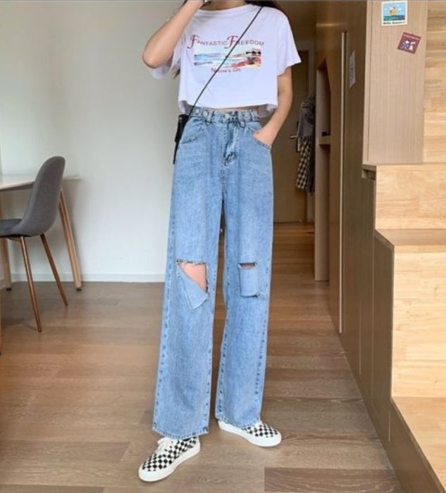 Новые джинсы трубы