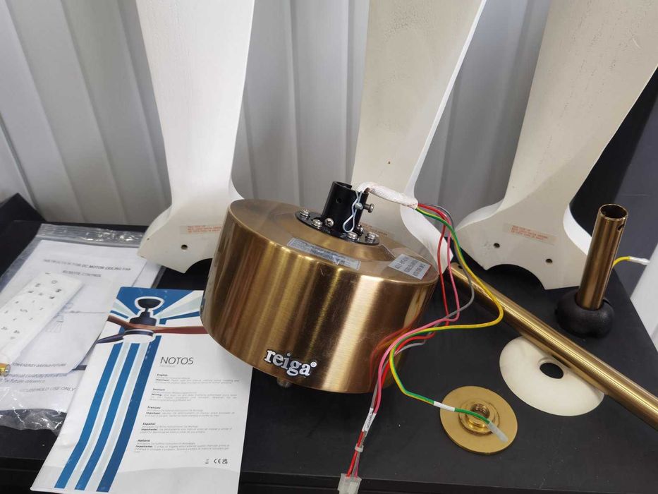 Интелигентен таванен вентилатор Reiga 165cm,WiFi, дистанционно, 6ск.