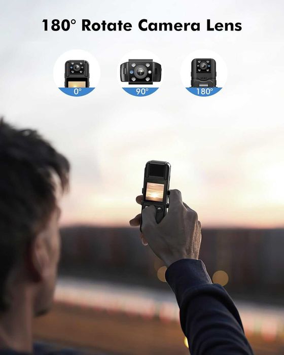 BOBLOV A26 Малка  камера за носене на тяло 64GB