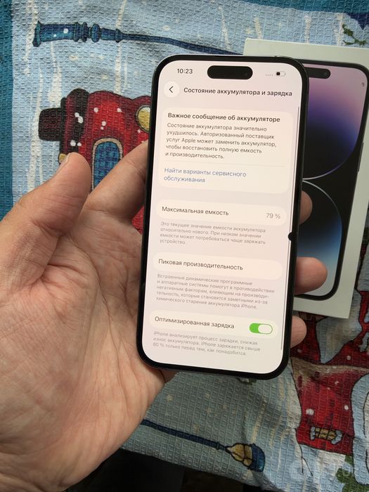 iphone 14 pro pamit 128g yomkost 79 holati yahwi vakumda