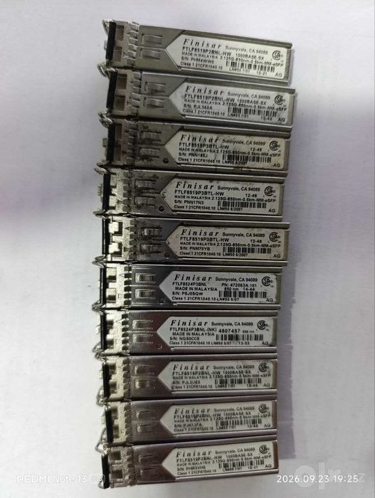 SFP модули Huawey, Nokia, Finisar, JDSU, Avago